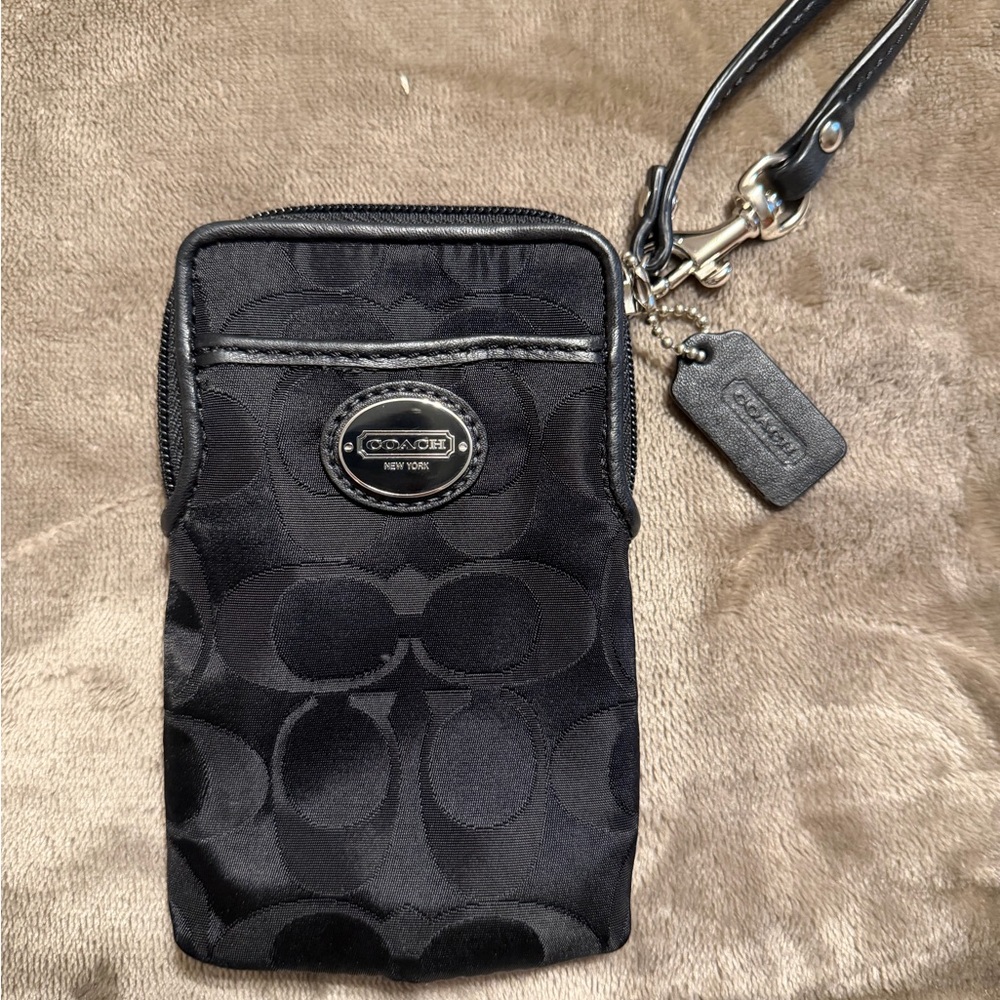 Coach Signature Black Phone Holster